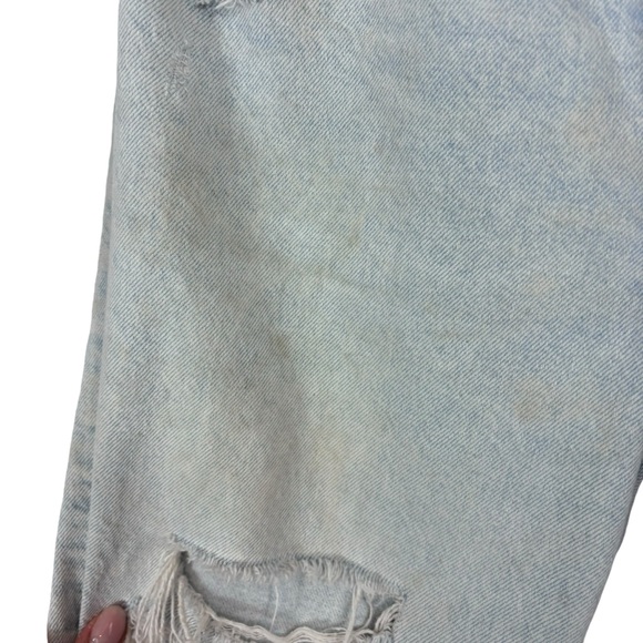 H&M & Denim 90’s Distressed Boyfriend Light wash Jeans Grunge High Rise Size 0 - Picture 10 of 10